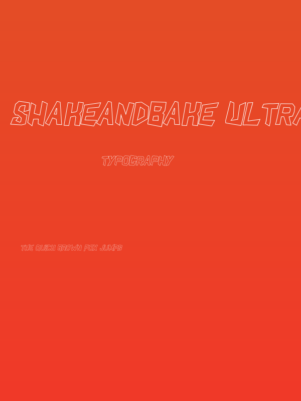 ShakeAndBake Ultra Italic Poster