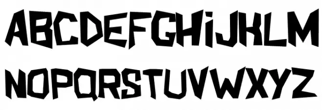 ShakeAndBake Schriftart Kleinbuchstaben