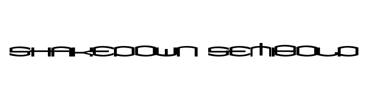 ShakeDown SemiBold  フリーフォントのダウンロード
