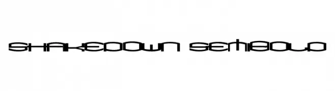 ShakeDown SemiBold  لخطوط تنزيل