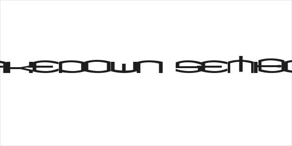 ShakeDown SemiBold Logo