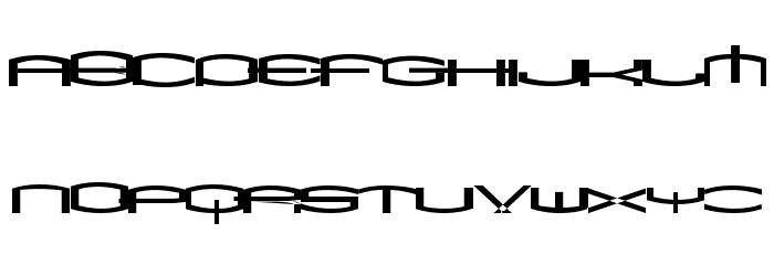 ShakeDown SemiBold Font LOWERCASE
