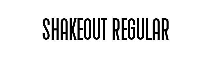 Shakeout Regular  Fuentes Gratis Descargar