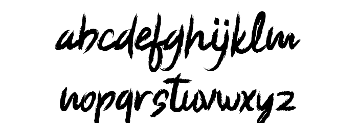 Shaker Rocker Font LOWERCASE