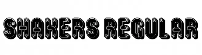 Shakers Regular  フリーフォントのダウンロード