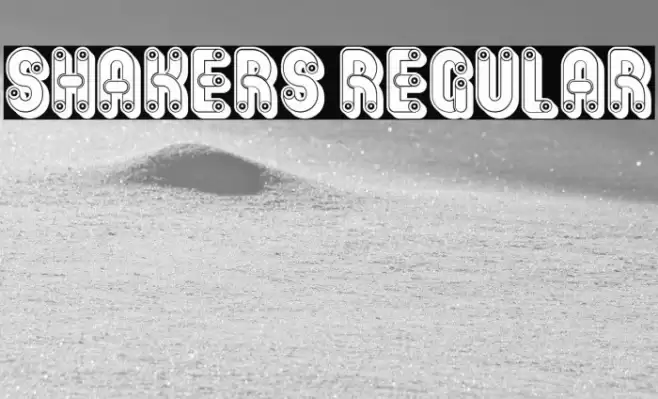Shakers Regular Font examples
