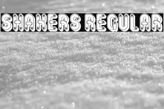 Shakers Regular Font examples