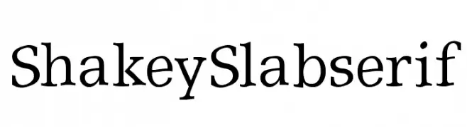 ShakeySlabserif  Fuentes Gratis Descargar