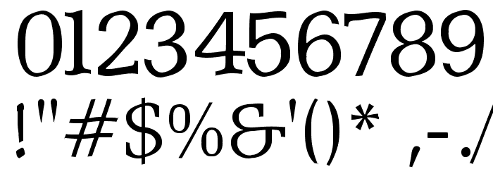 ShakeySlabserif Font OTHER CHARS