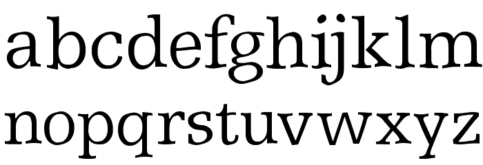 ShakeySlabserif Font LOWERCASE