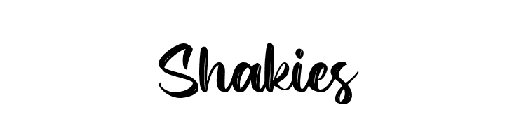 Shakies  Скачать бесплатные шрифты