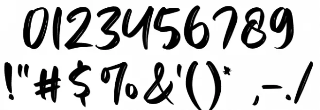 Shakies Font OTHER CHARS