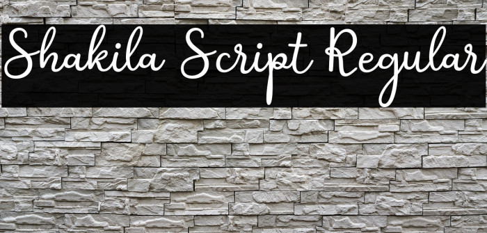 Shakila Script Regular Example 3
