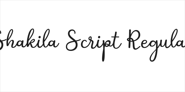 Shakila Script Regular Logo