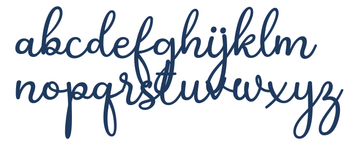 Shakila Script Regular Lowercase