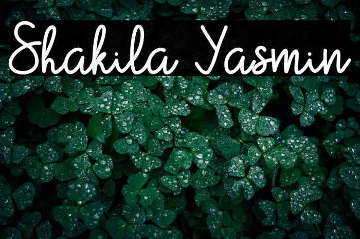 Shakila Yasmin Example 1