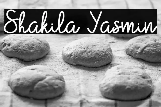 Shakila Yasmin Font examples