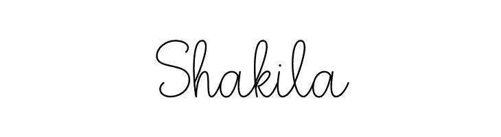 Shakila  नि: शुल्क फ़ॉन्ट्स डाउनलोड