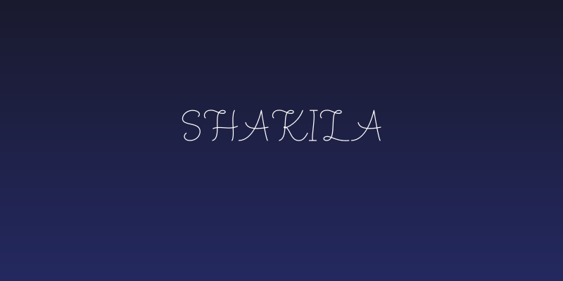 Shakila Social Header
