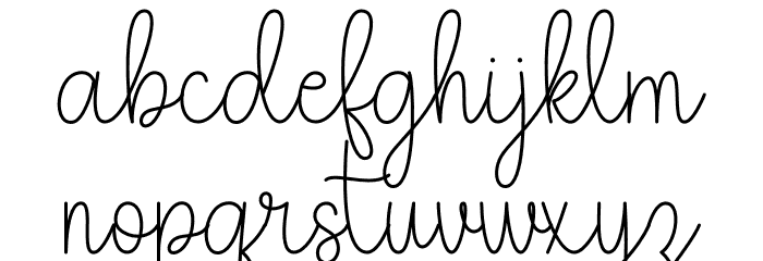 Shakila Font LOWERCASE