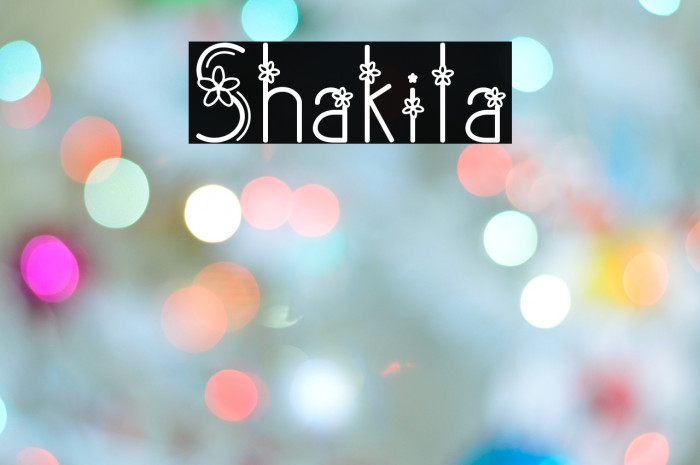 Shakila Font examples