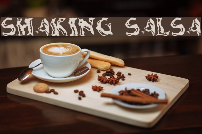 Shaking Salsa Font examples