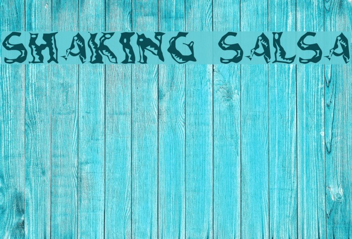 Shaking Salsa Font examples