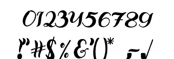Shaking Font OTHER CHARS