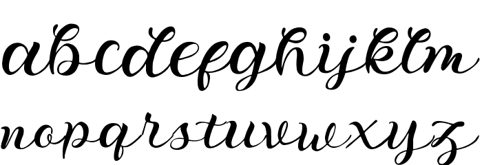 Shaking Font LOWERCASE