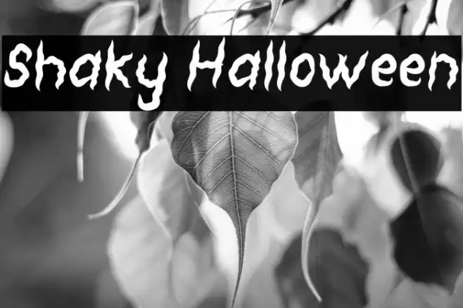 Shaky Halloween Font examples