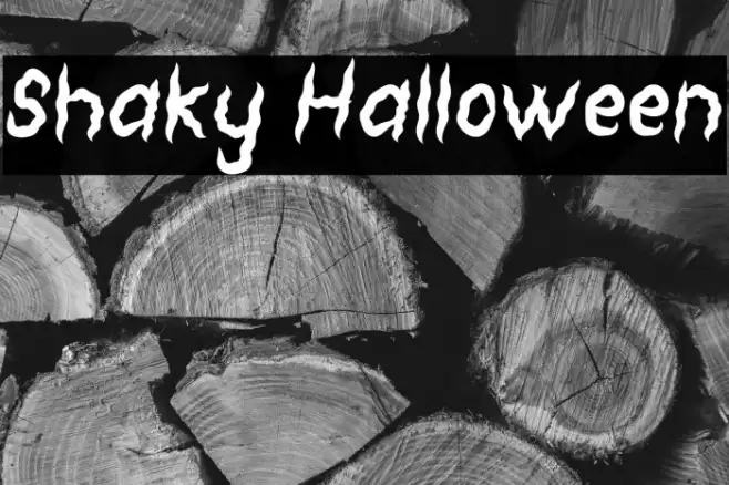 Shaky Halloween Font examples