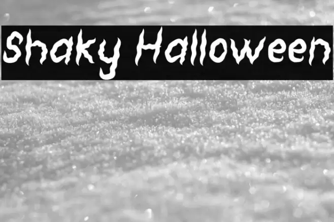Shaky Halloween Font examples