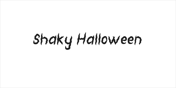 Shaky Halloween Logo