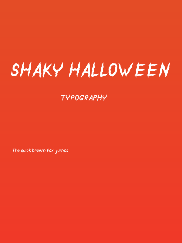 Shaky Halloween Poster