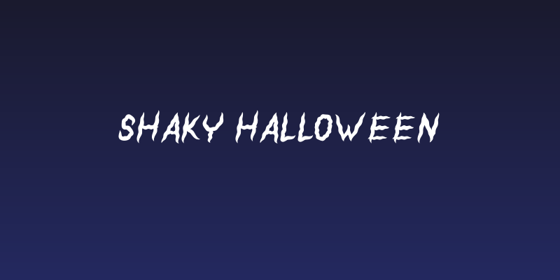 Shaky Halloween Social Header