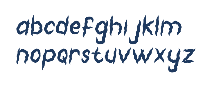 Shaky Halloween Lowercase