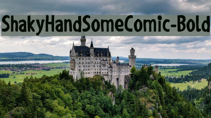 ShakyHandSomeComic-Bold Font examples