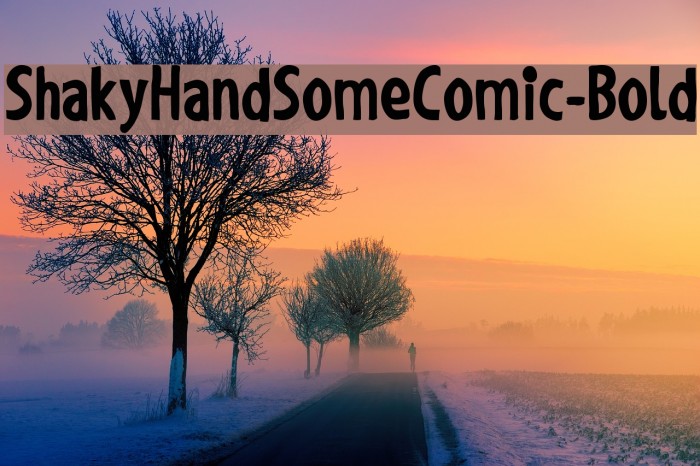 ShakyHandSomeComic-Bold Font examples