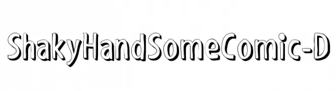 ShakyHandSomeComic-D  Fuentes Gratis Descargar
