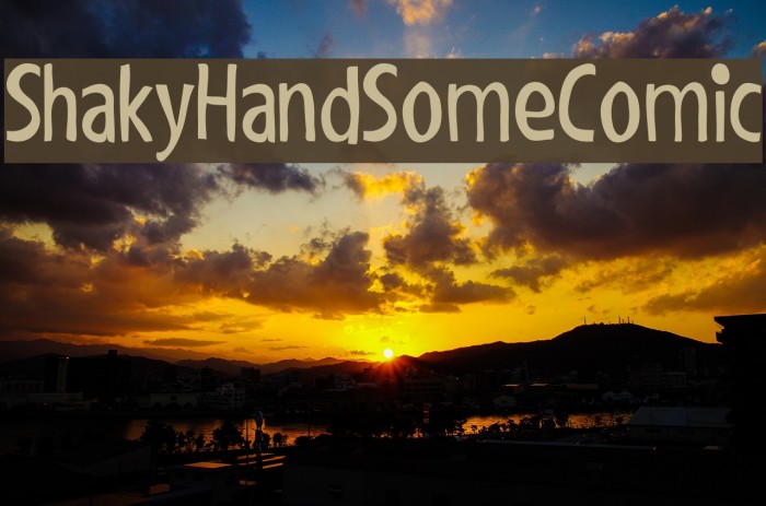 ShakyHandSomeComic Font examples