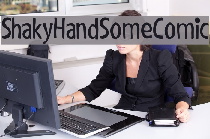 ShakyHandSomeComic Font examples