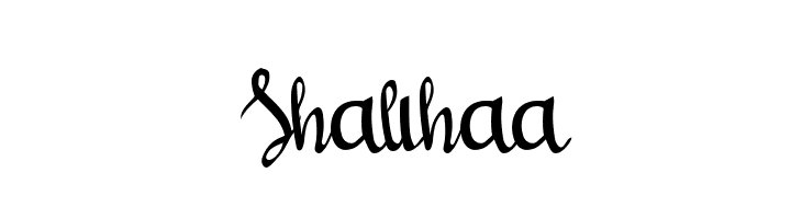 Shalihaa  font caratteri gratis