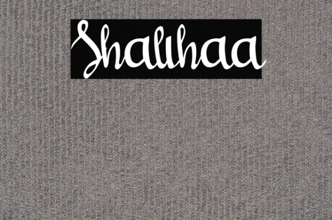 Shalihaa Example 1