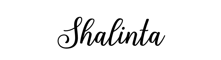 Shalinta  Free Fonts Download