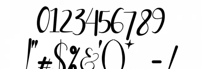 Shalitta Font OTHER CHARS