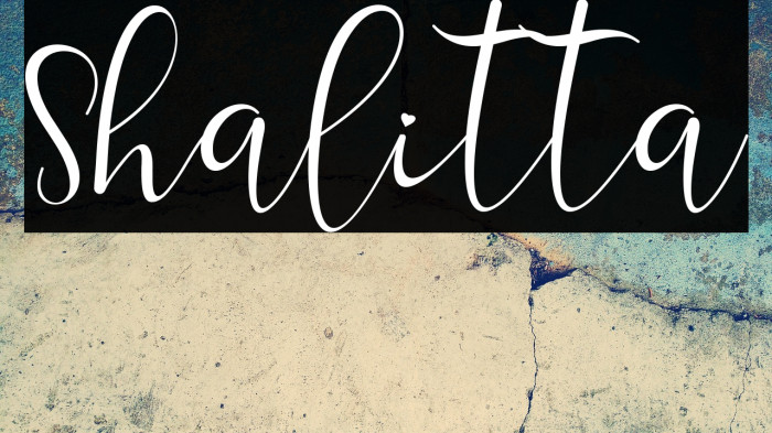 Shalitta Example 1