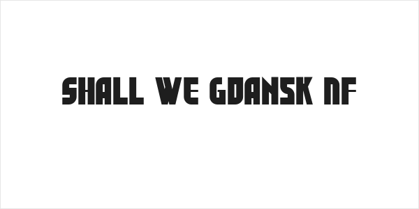 Shall We Gdansk NF Logo