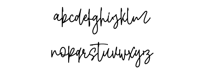 Shallamander Font LOWERCASE