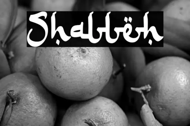 Shalleh Font examples