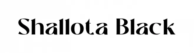 Shallota Black  les polices de caractères gratuit tlcharger